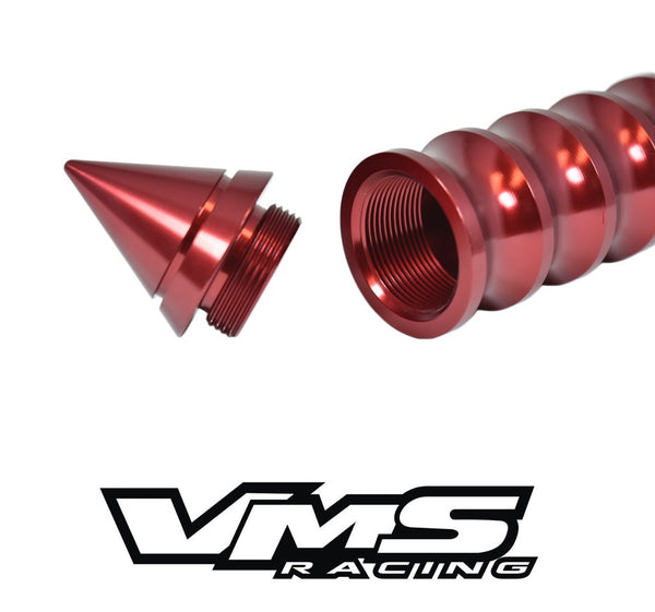 SPIKED RIBBED EXTENDED SHIFT KNOB WITH SECRET STASH SPOT FOR HONDA CIVIC ACURA INTEGRA FORD MUSTANG CAMARO NISSAN