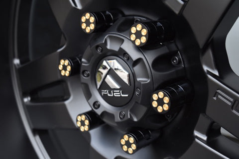14X1.5 MM 71MM LONG CARS ONLY! NO TRUCKS! REVOLVER SHELLS FORGED STEEL LUG NUTS WITH ANODIZED ALUMINUM CAP 09-17 CHEVY CAMARO 15-17 FORD MUSTANG 06-17 DODGE CHARGER CHALLENGER 300 // CAP: 25MM DIAMETER 30MM HEIGHT PART # LGC046