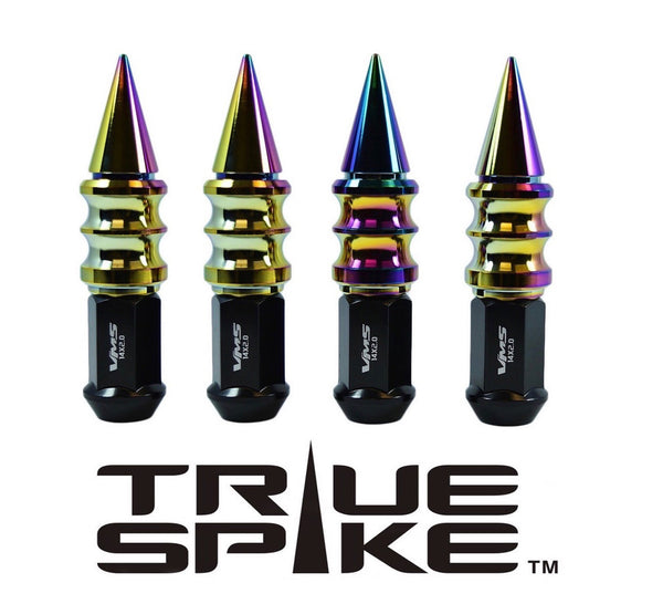 14X2.0 MM 124MM LONG CNC MACHINED FORGED STEEL EXTENDED RIBBED SPIKE LUG NUTS ANODIZED ALUMINUM TRUCK LENGTH 04-14 FORD F150 RAPTOR TREMOR EXPEDITION // 25MM CAP DIAMETER 73MM CAP LENGTH PART NUMBER LGC029