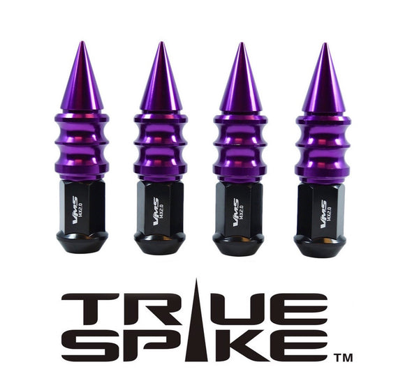 14X2.0 MM 124MM LONG CNC MACHINED FORGED STEEL EXTENDED RIBBED SPIKE LUG NUTS ANODIZED ALUMINUM TRUCK LENGTH 04-14 FORD F150 RAPTOR TREMOR EXPEDITION // 25MM CAP DIAMETER 73MM CAP LENGTH PART NUMBER LGC029